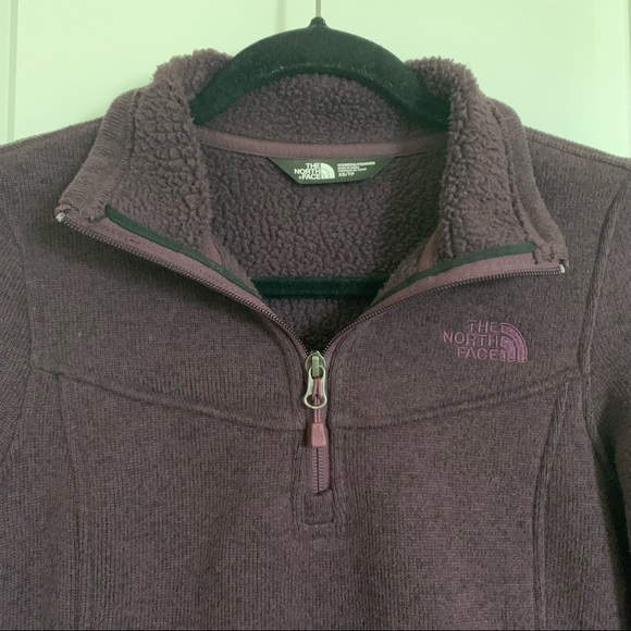 The North Face Purple Quarter Zip Jacket, XS - Picture 4 of 13